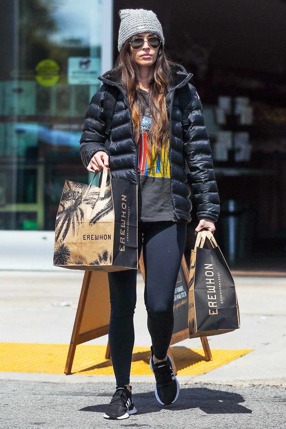 Megan Fox gets a couple bags of Groceries at Erewhon