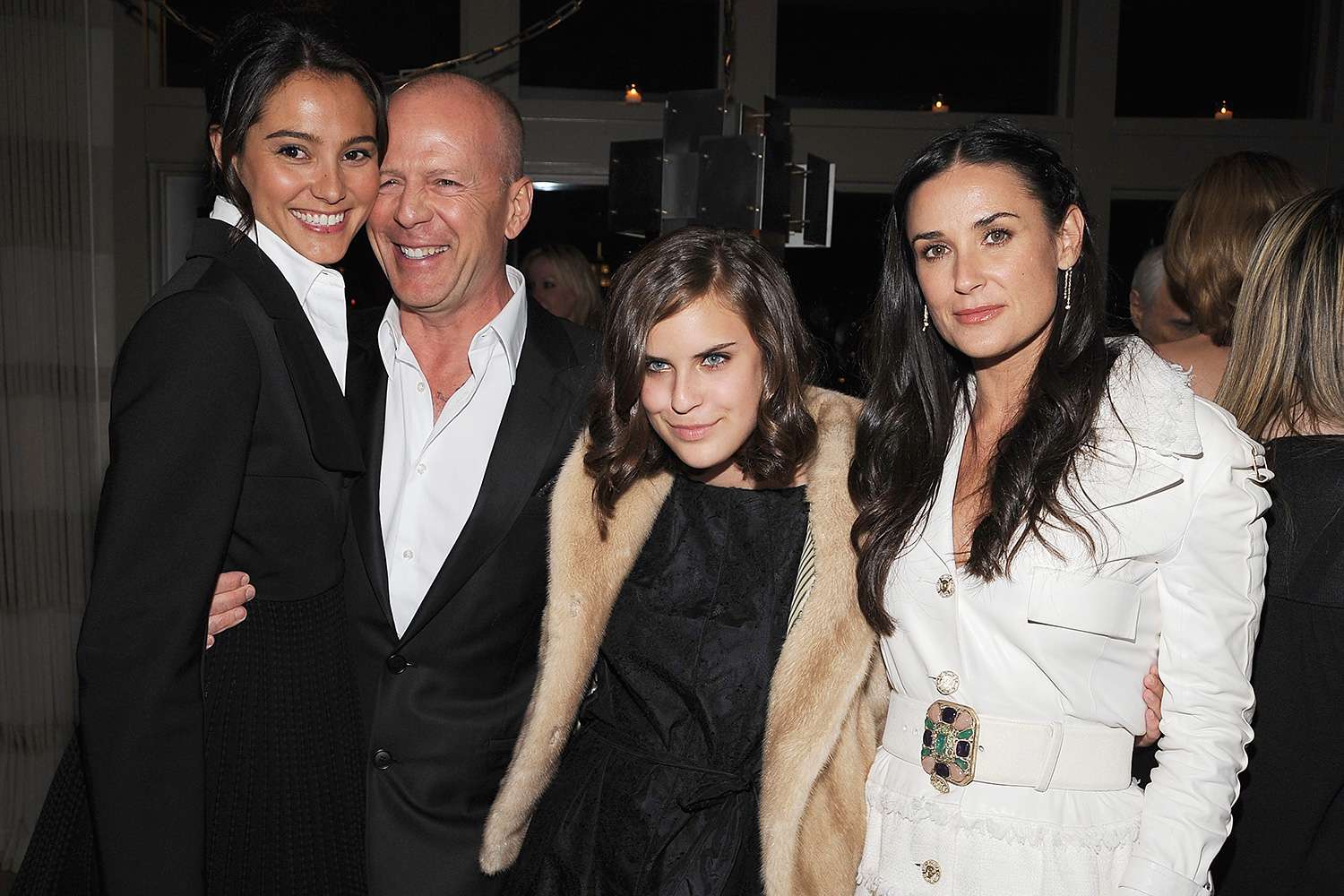 Emma Hemming, actor Bruce Willis, Tallulah Belle Willis and actress Demi Moore