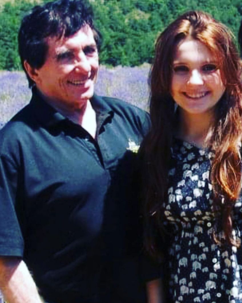 Abigail Breslin and her father