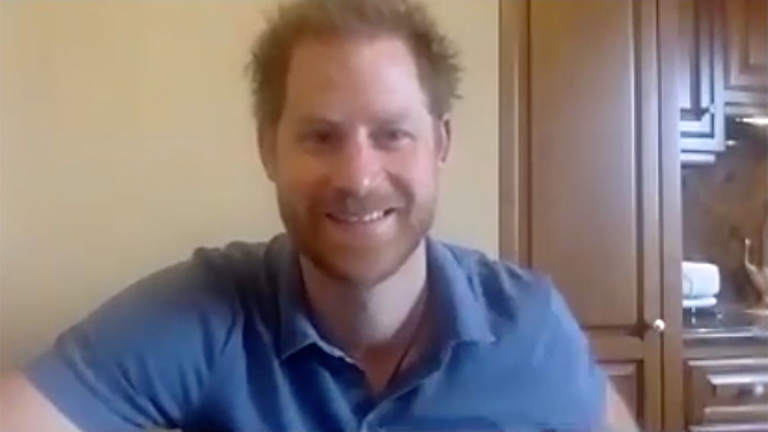 Prince Harry on a call with a charity, WellChild.