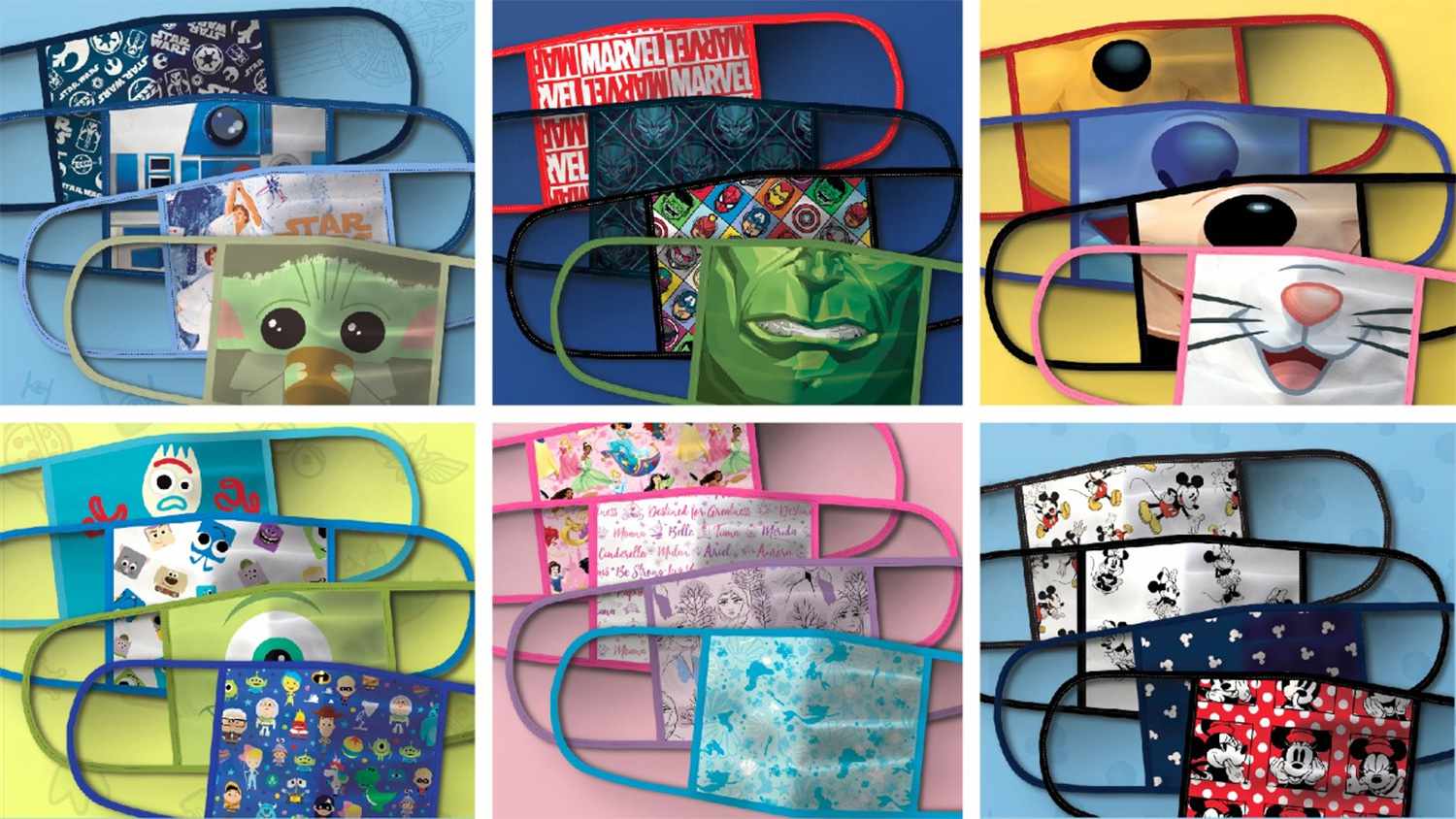 Disney Sells Character Face Masks for Charity