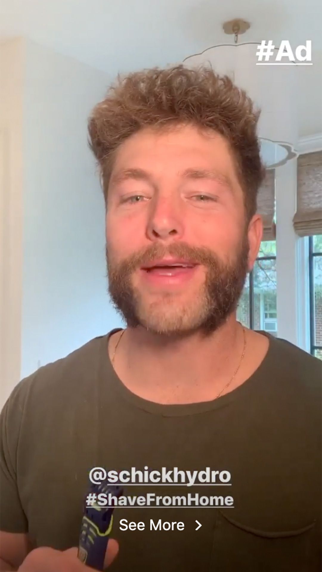Chris Lane Jokes &lsquo;This Is the First Time I&rsquo;ve Seen My Face in Years&rsquo; as He Shaves Beard for Charity