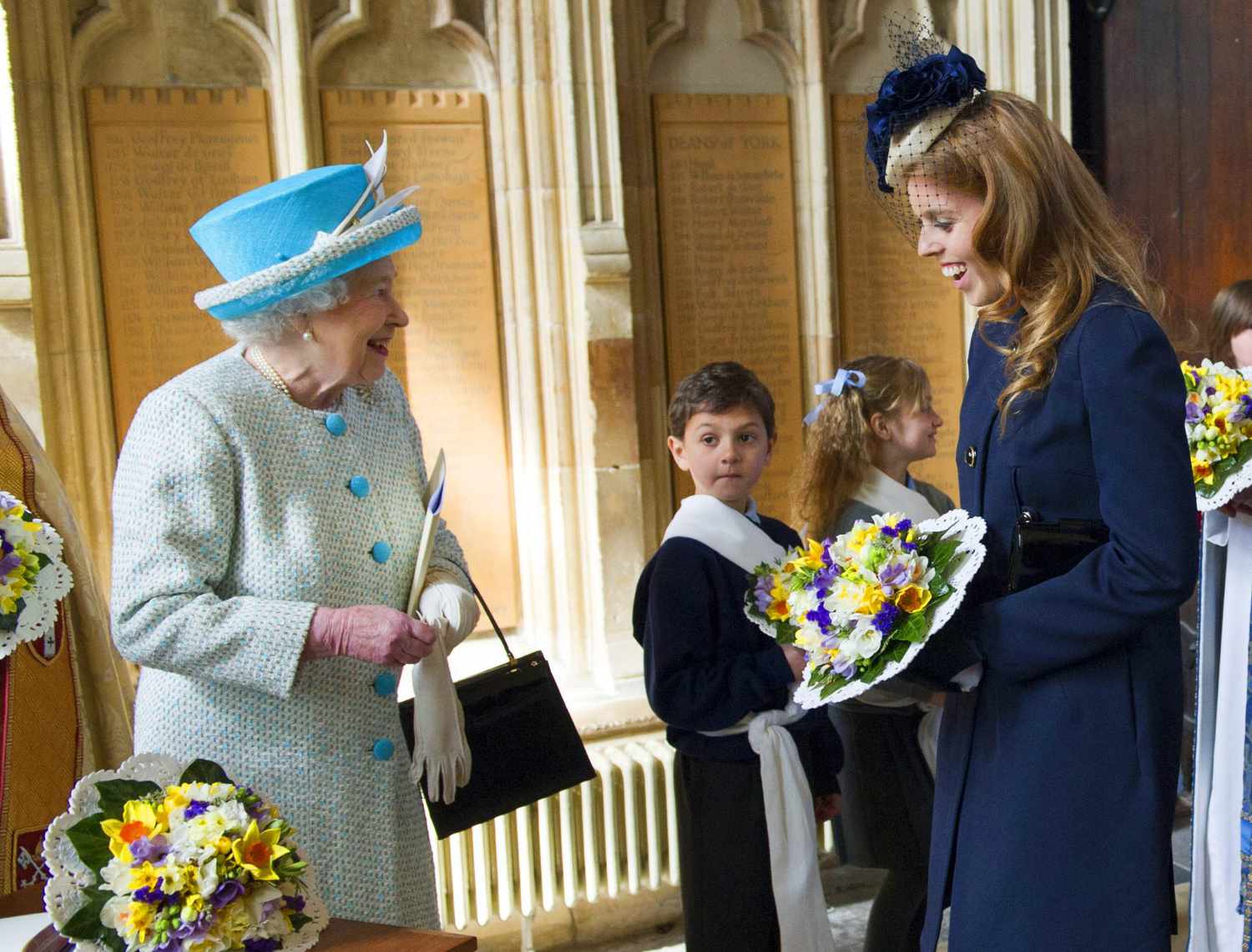 Princess Beatrice, Queen Elizabeth and Prince Philip