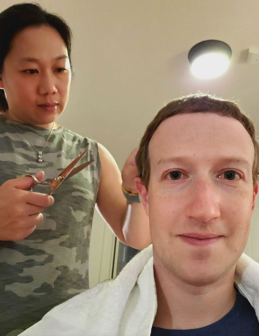 Mark Zuckerberg Gets a Trim