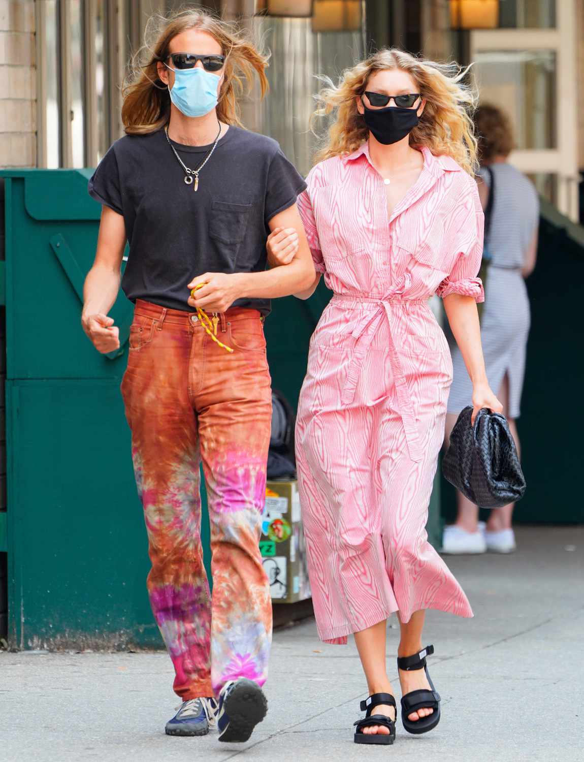 Elsa Hosk Is Pretty In Pink When Out And About With Husband Tom Daly In Sunny New York