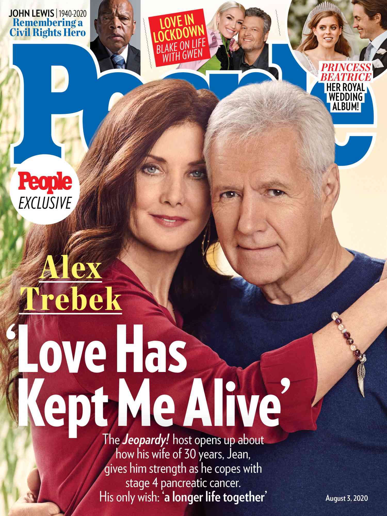 alex trebek and wife jean on the cover of People