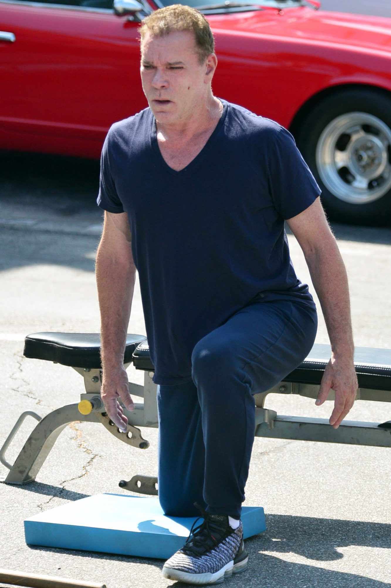 Ray Liotta works out in Venice