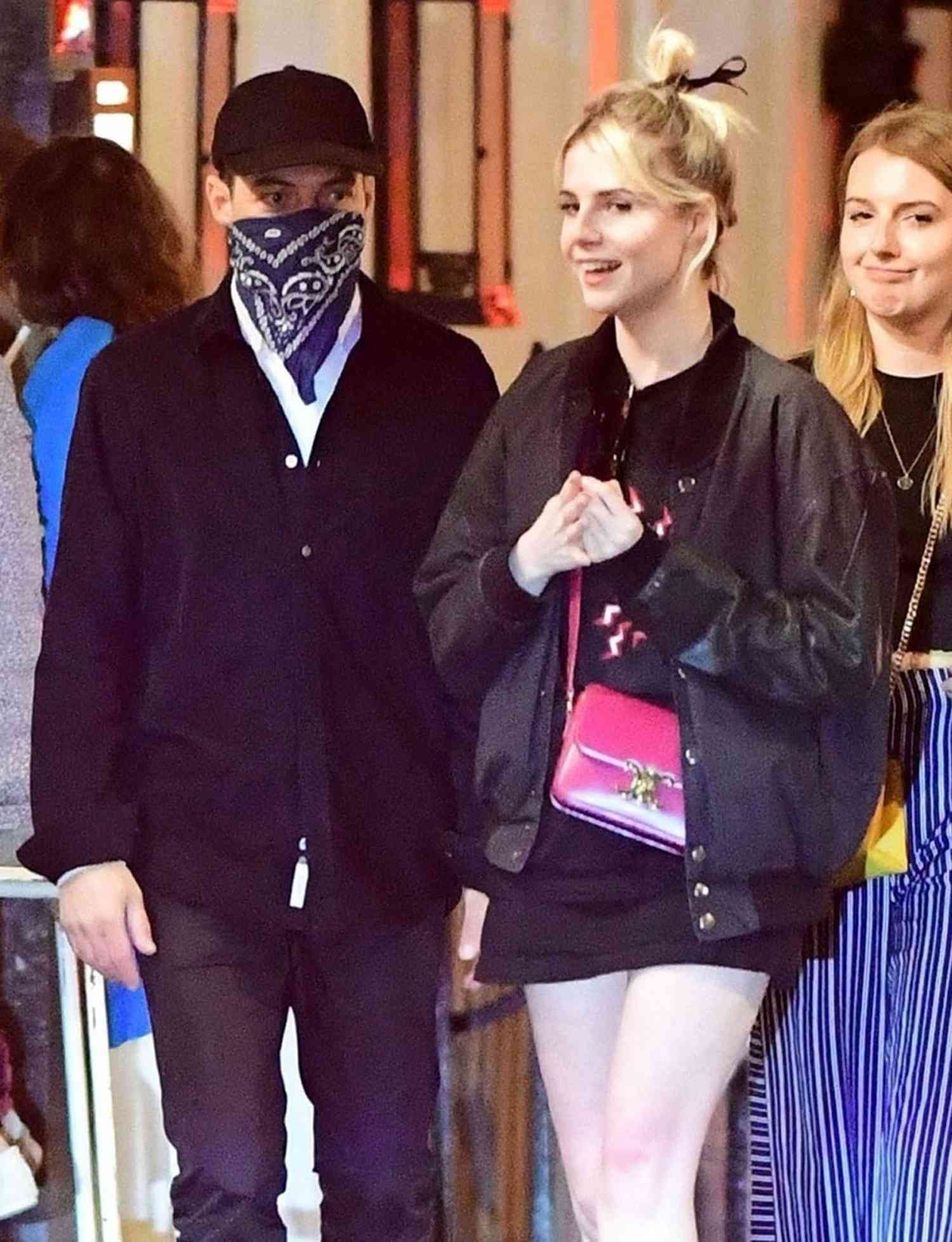 Rami Malek and Lucy Boynton spotted on a night out in Soho