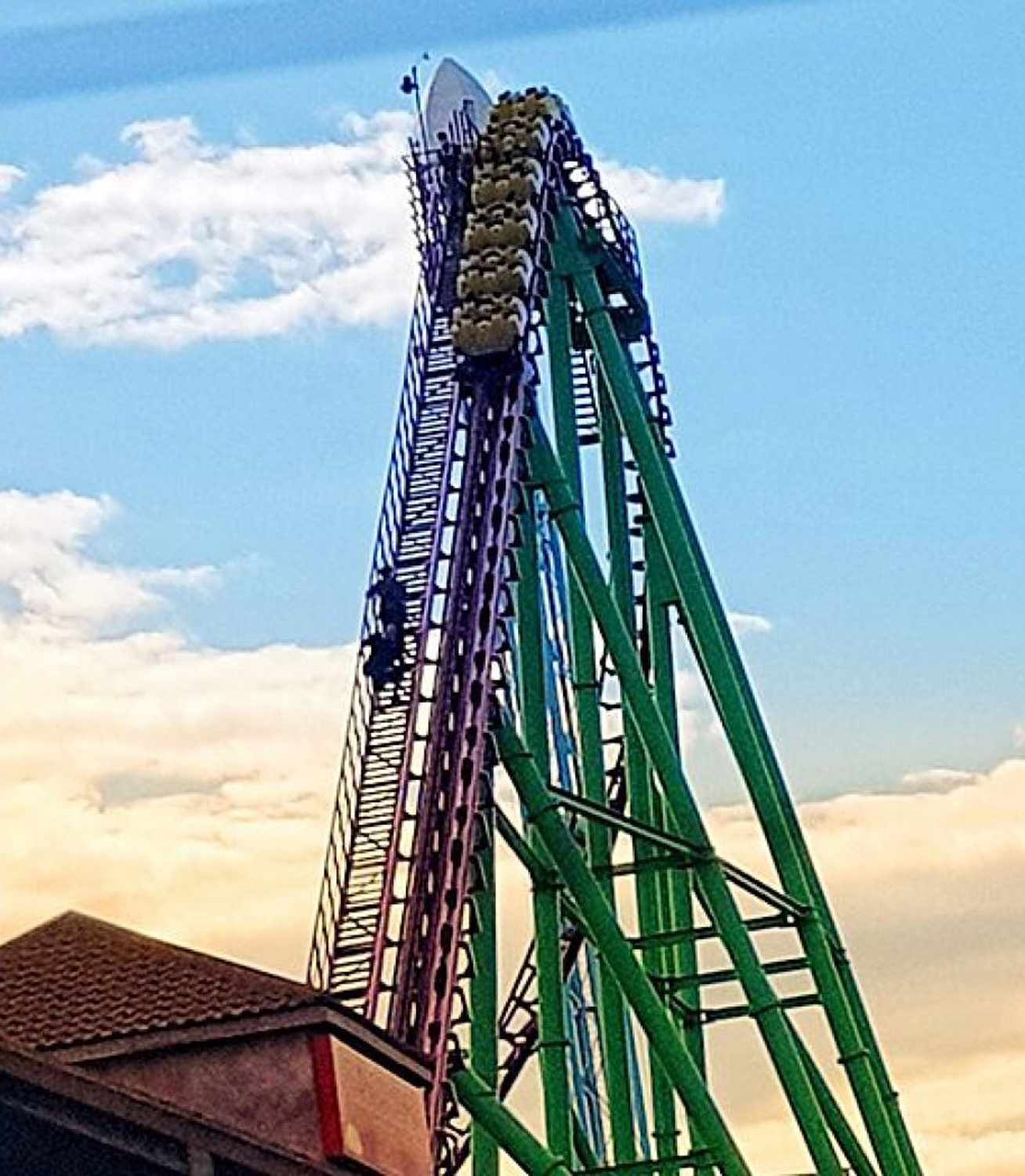 roller coaster stuck