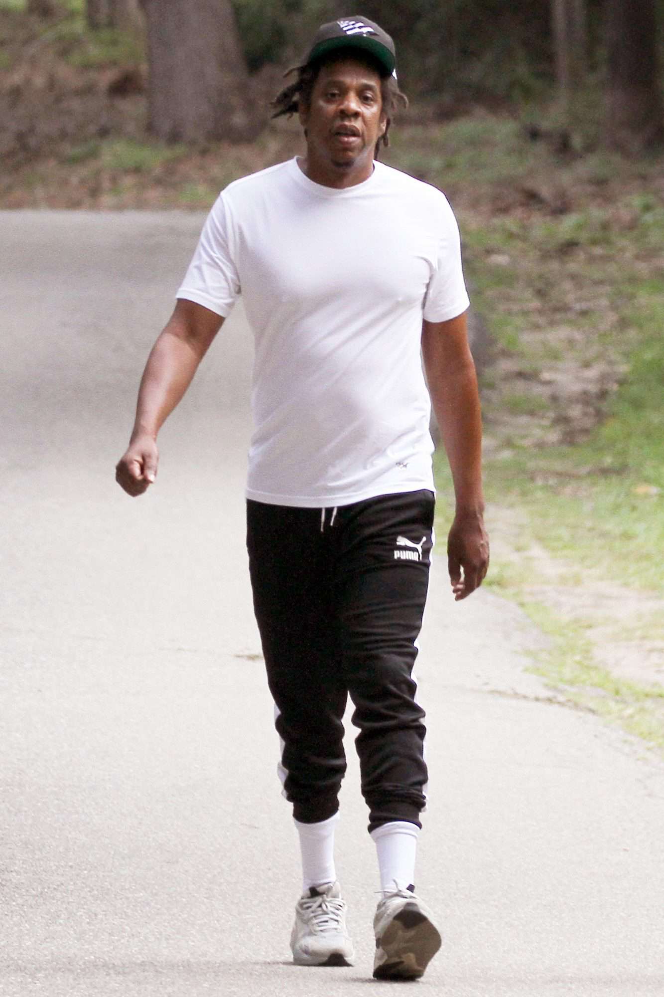 Jay Z Spotted Out For A Jog In Southampton New York With His Bodyguard