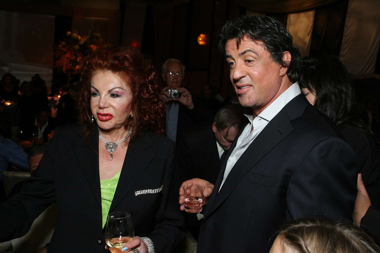 Jackie Stallone and Sylvester Stallone