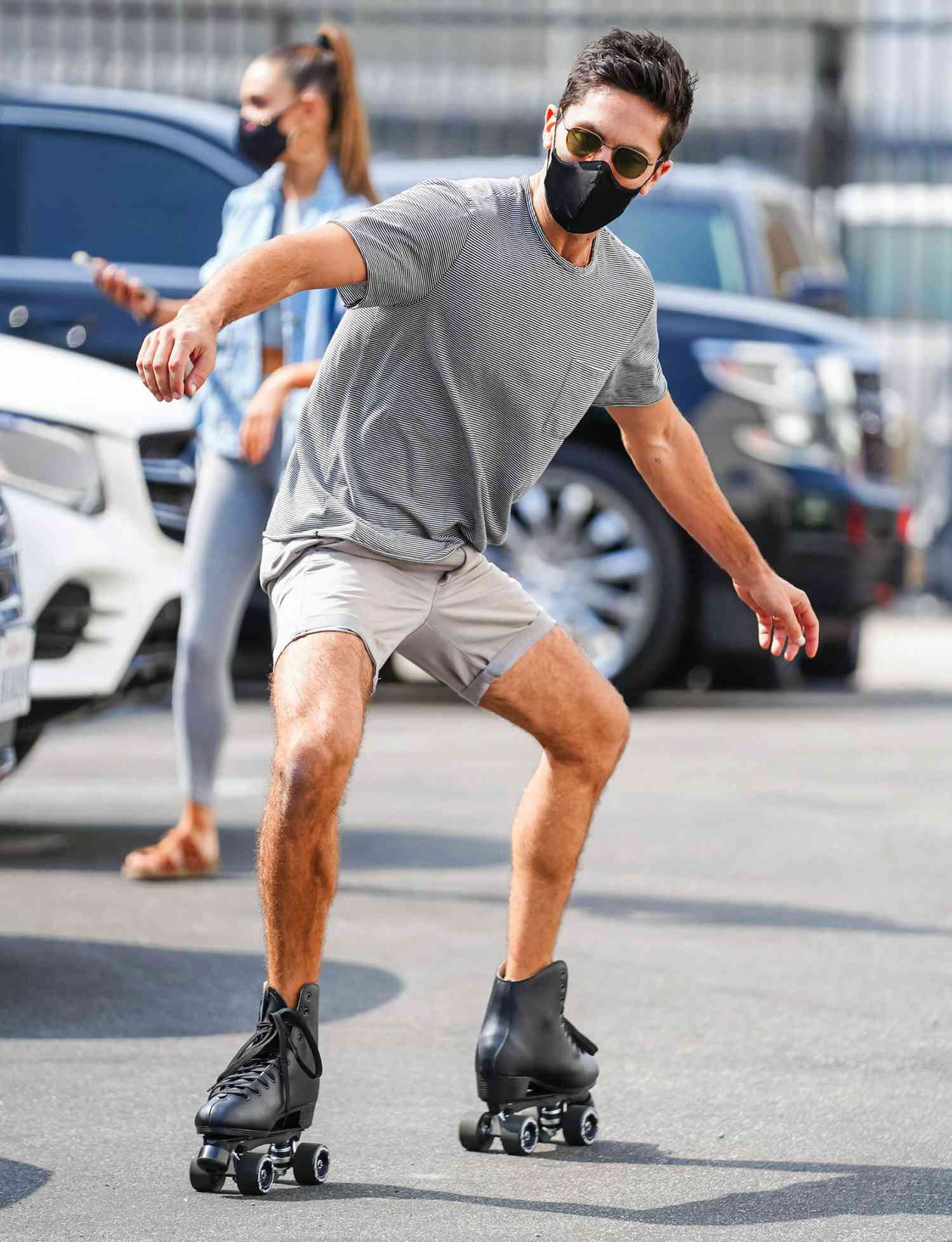 Nev Schulman is seen outside 'Dancing With The Stars' rehearsal studios on October 08, 2020