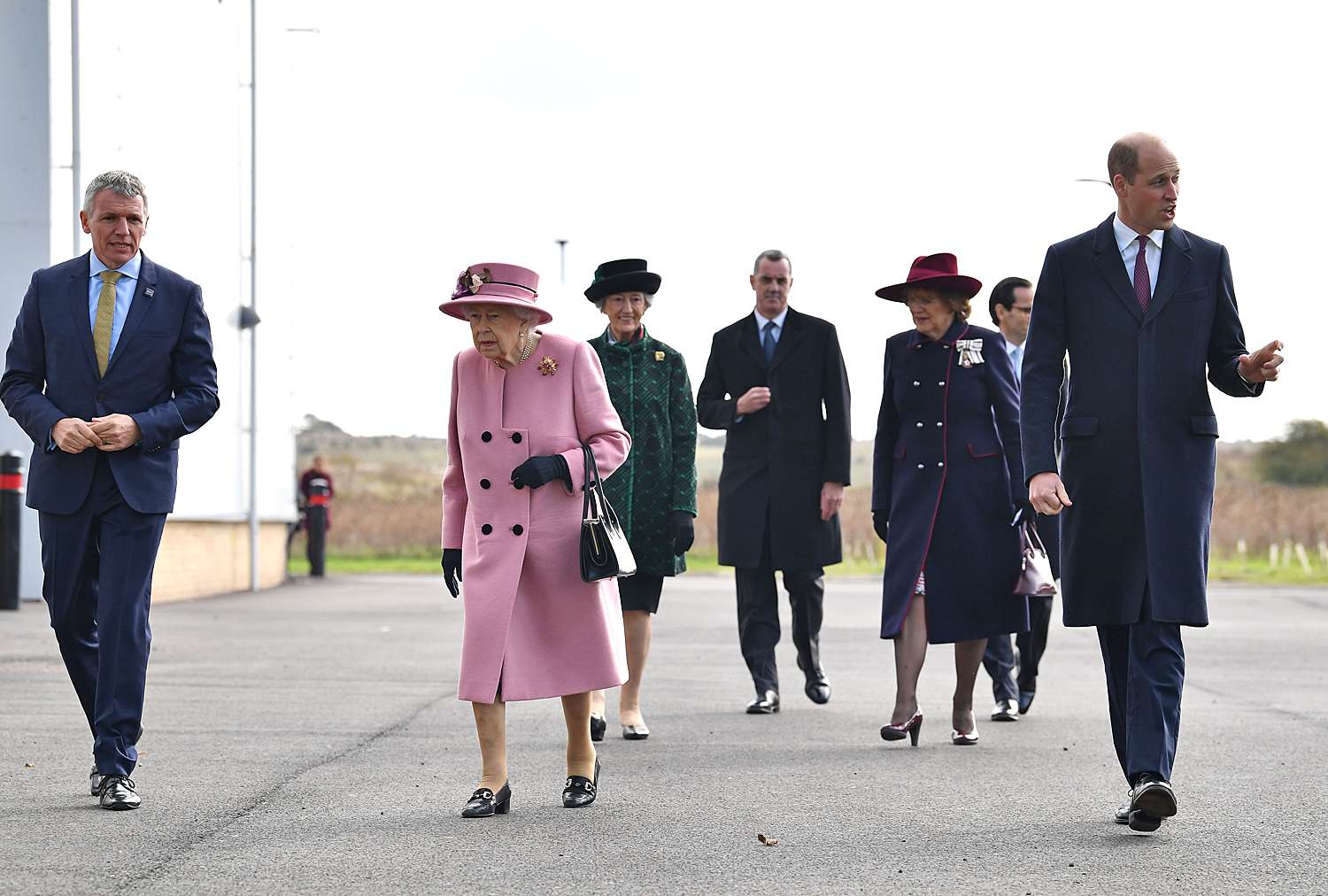 Queen Elizabeth and the Duke of Cambridge