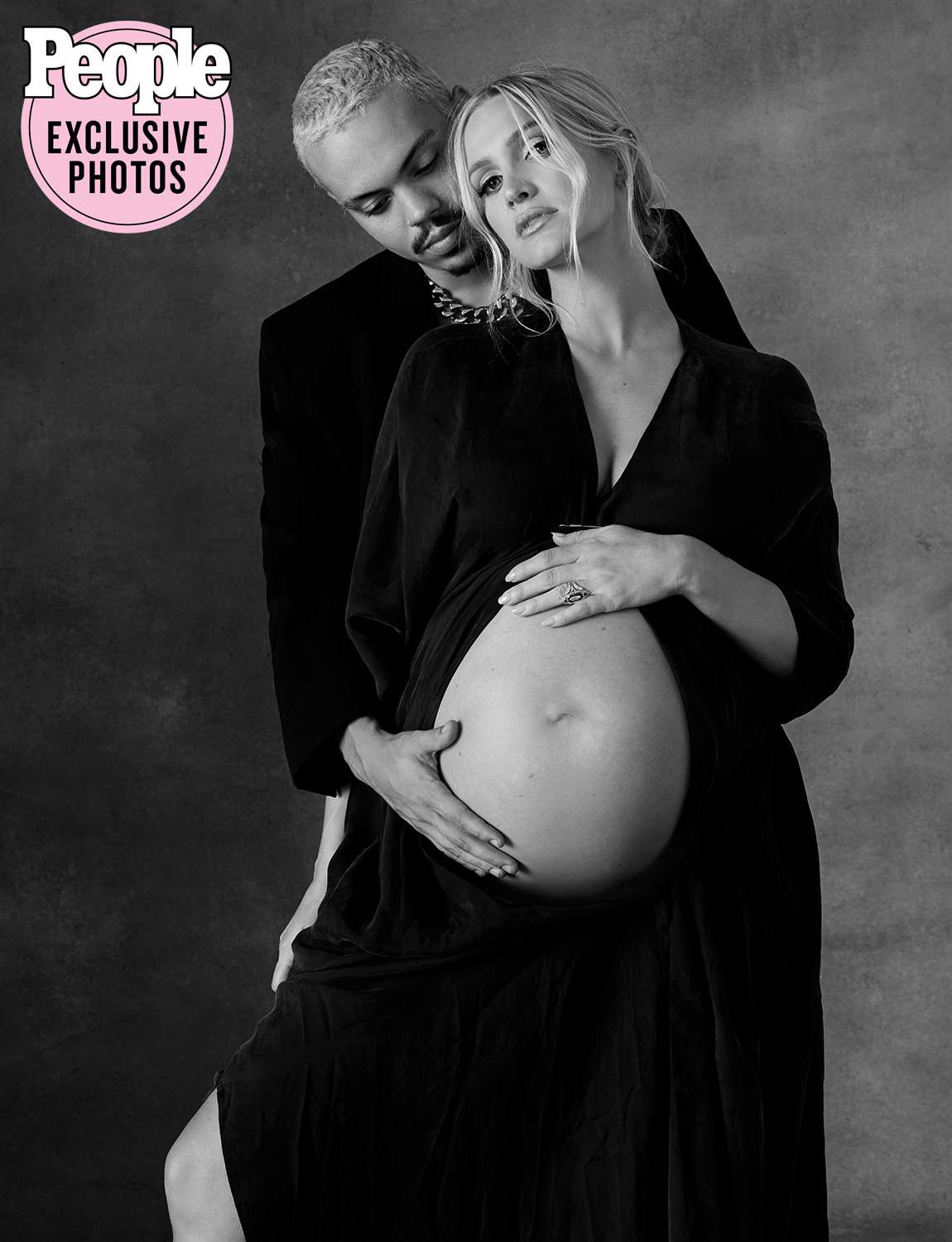 Ashlee Simpson and Evan Ross Maternity Portrait