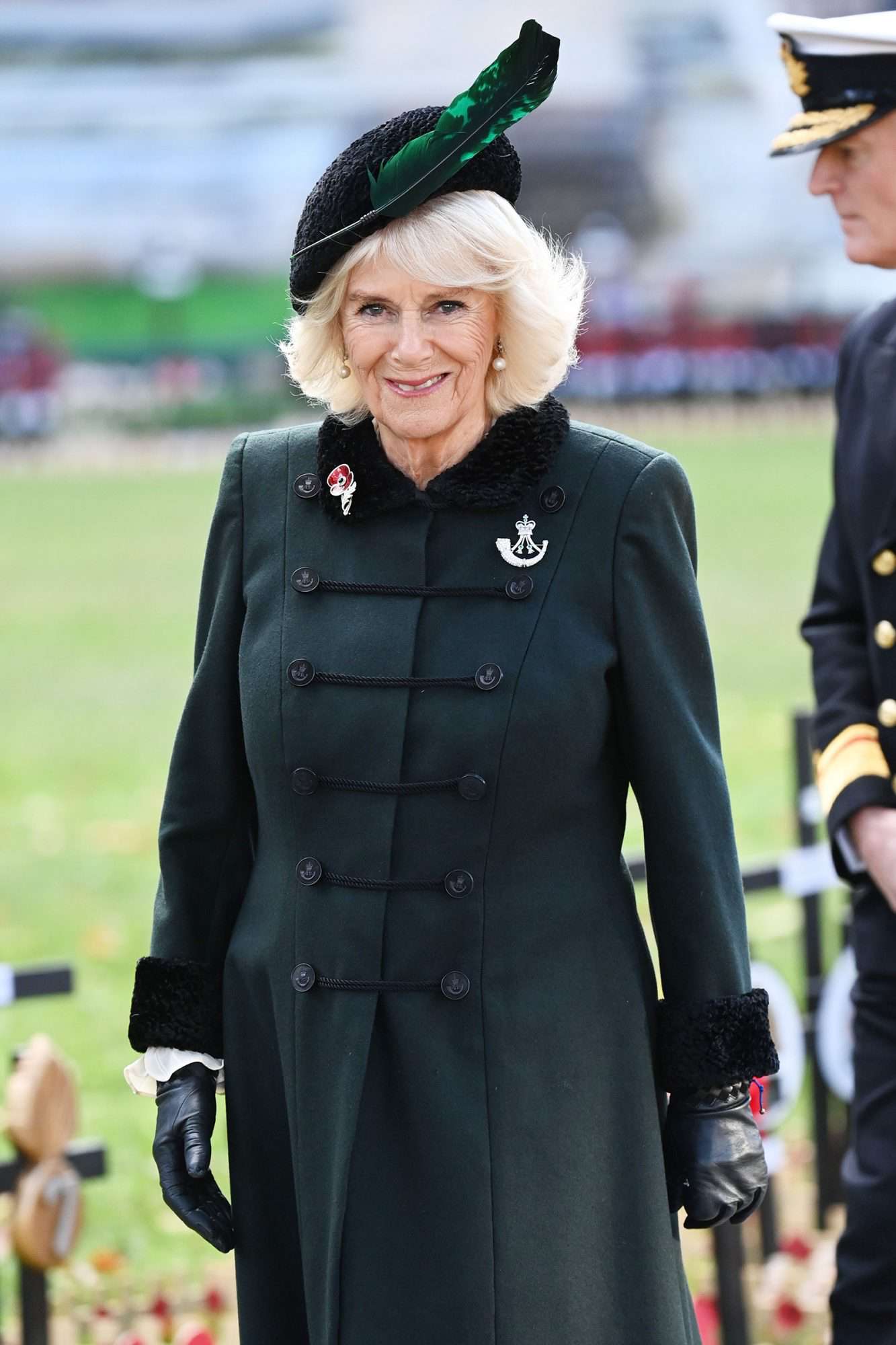 Camilla Duchess of Cornwall attends 92nd Field of Remembrance at Westminster Abbey