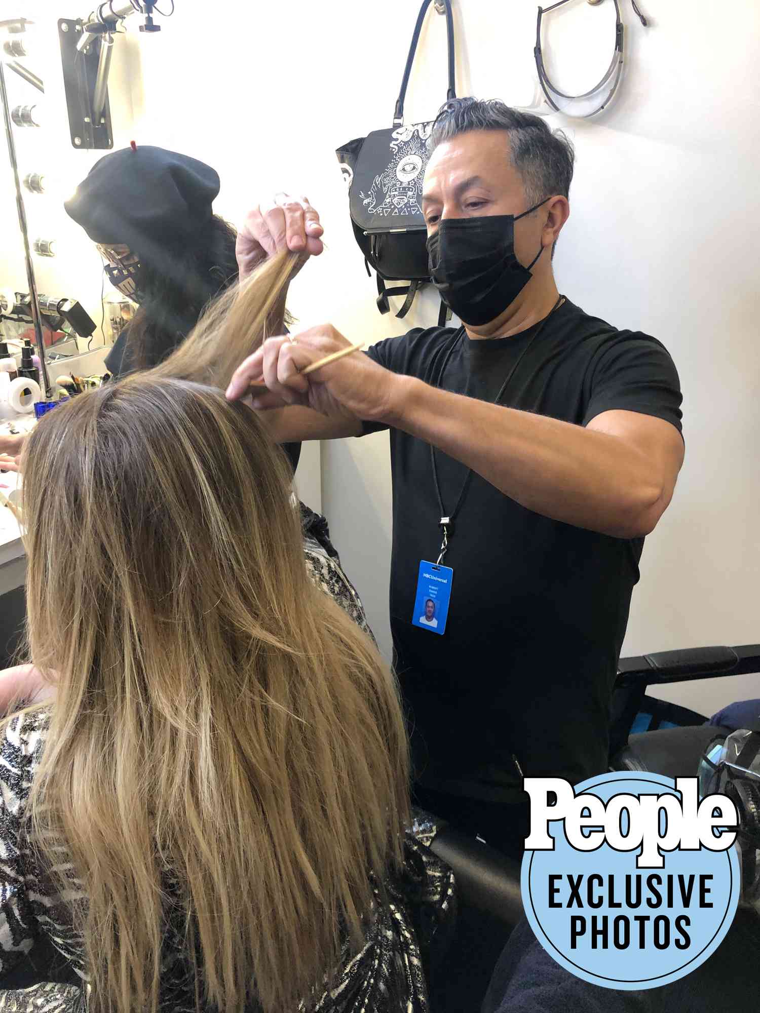 Kelly Clarkson Behind The Scenes hair gallery
