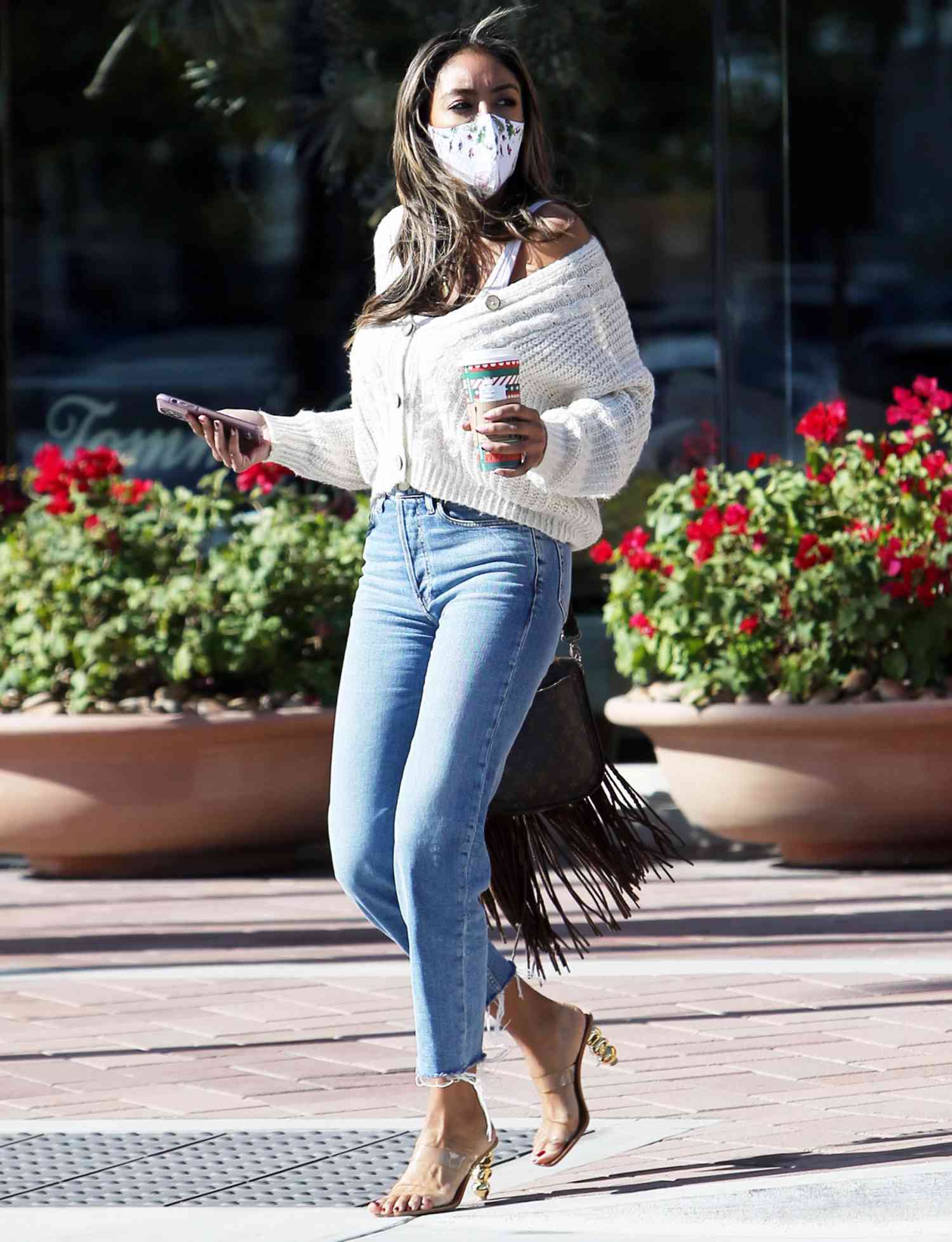 Bachelorette Tayshia Adams Grabs Coffee And Hits A McDonalds Drive-Thru During A Busy Day Of Errands On Countdown To Dating Show Finale.