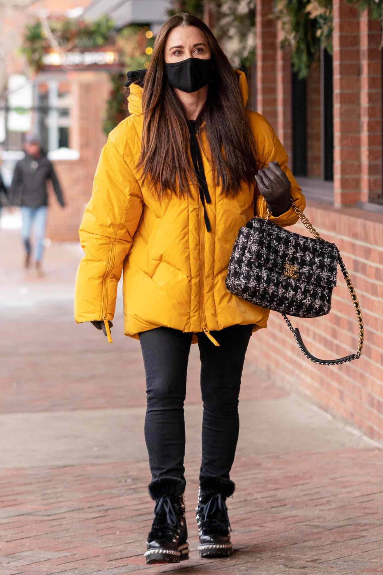 Kyle Richards Spotted Enjoying A Solo Shopping Sunday Afternoon In Downtown Aspen