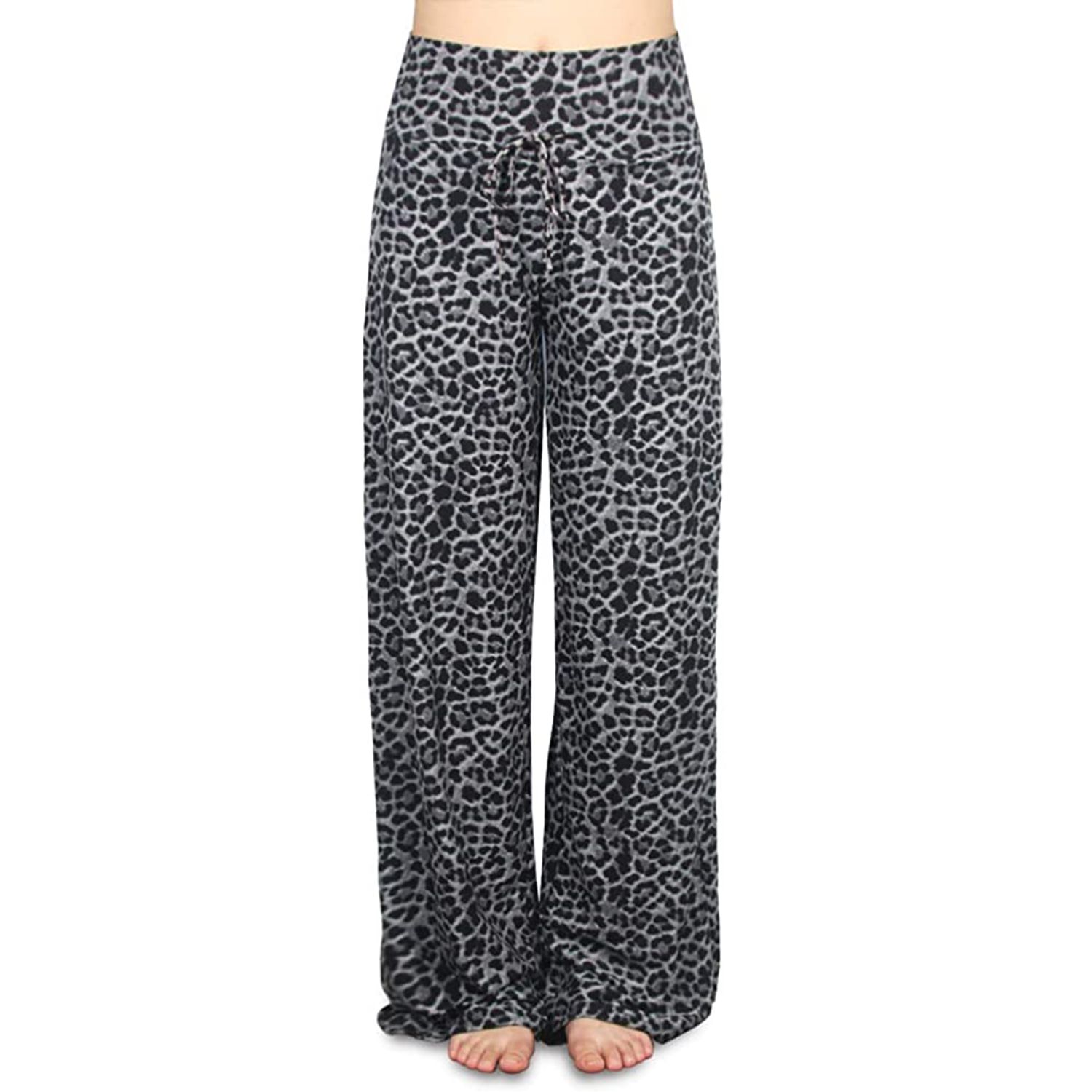ZIXINGA Mens Long Loose Pyjama Bottoms Plus Size Soft Nightwear Trousers Yoga Pants