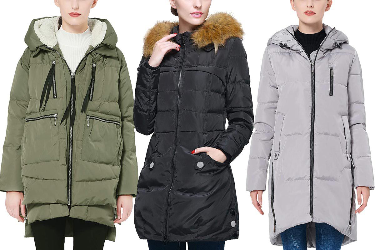 Orolay Womens Long Hooded Down Coat Thickened Jacket