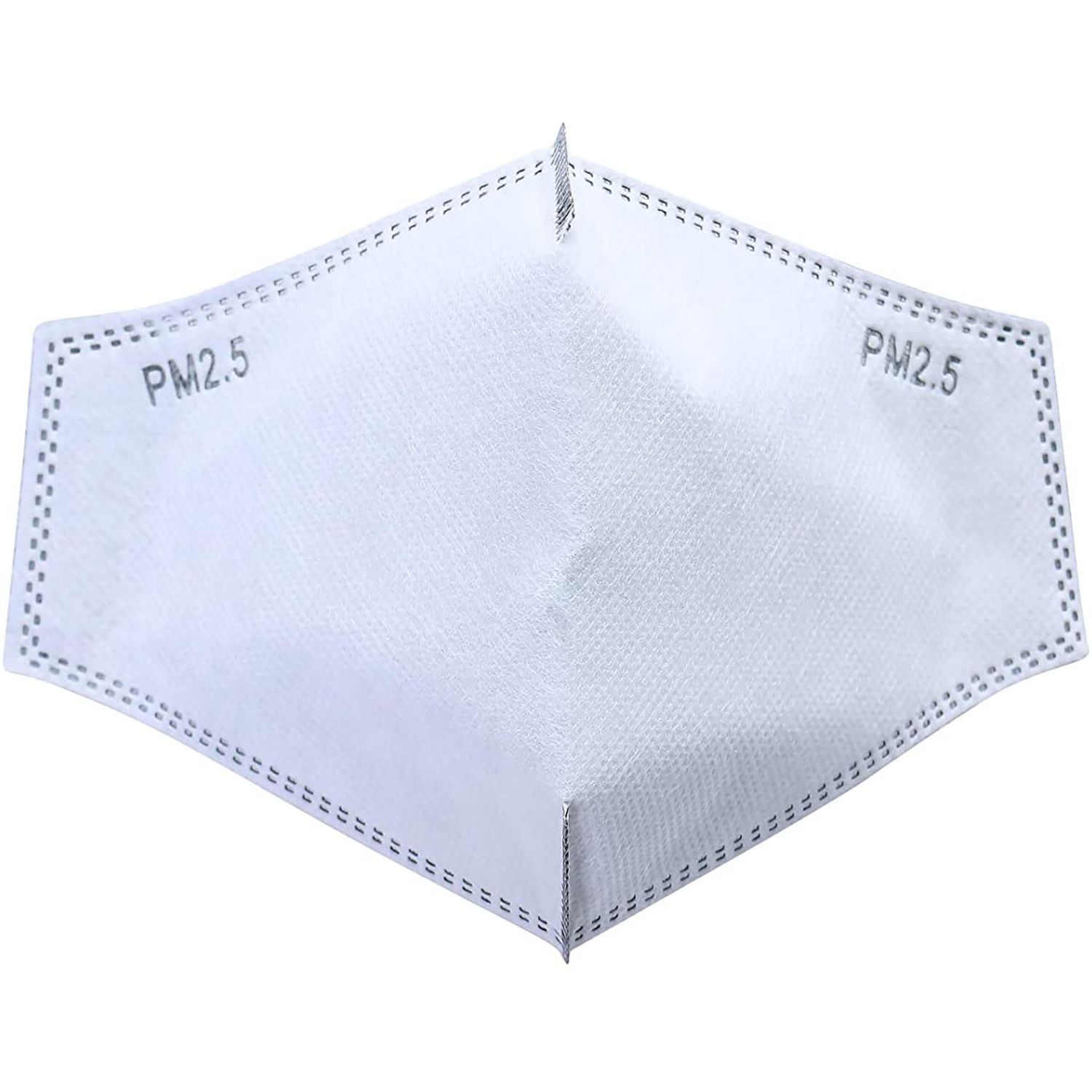 50 Pcs PM2.5 Filters Replacement Insert Activated Carbon Filter Replaceable for Face Mouth Protection 5 Layers Anti Haze for Outdoor with Prime