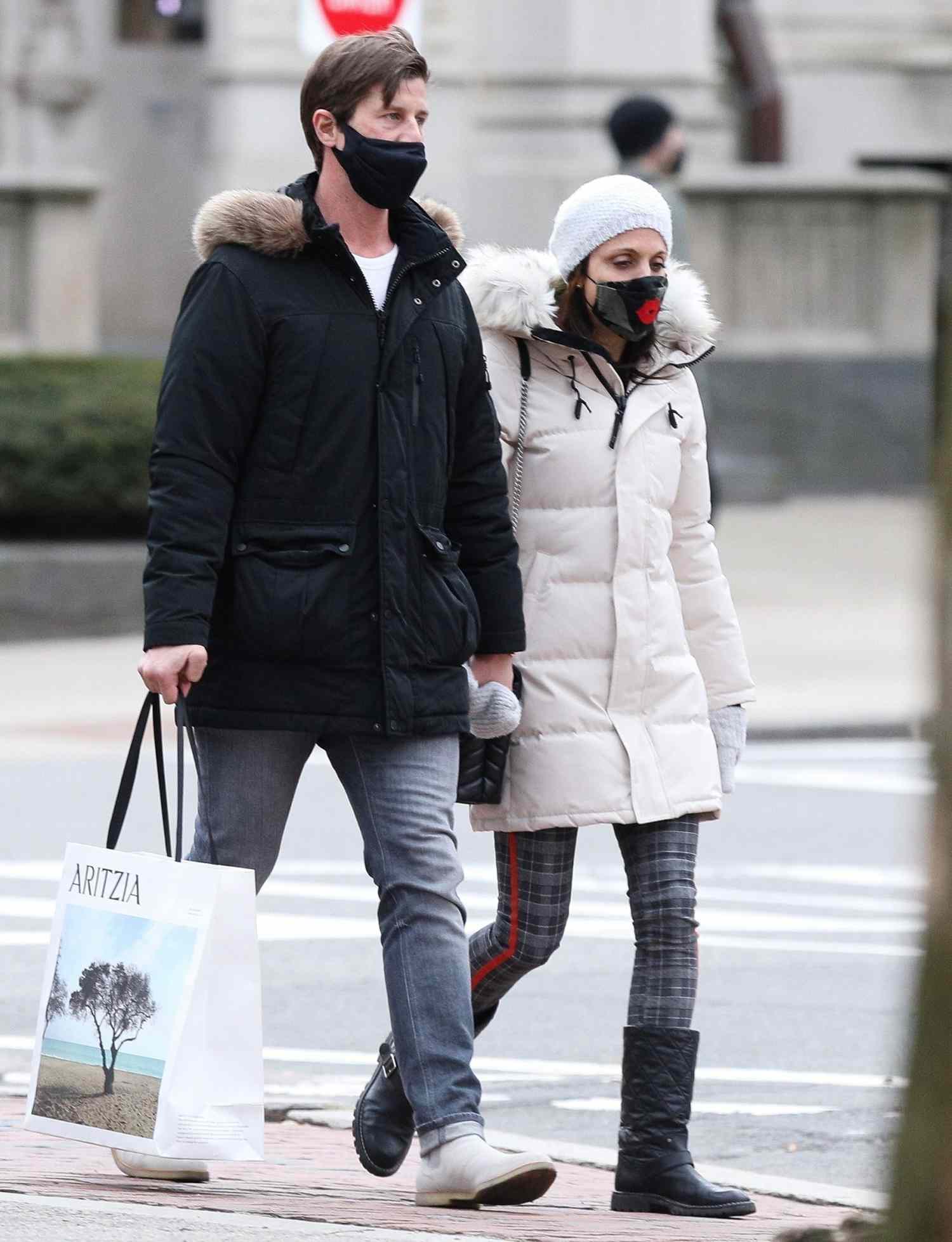 Bethenny Frankel and Paul Bernon are spotted holding hands while out doing some shopping together in Boston