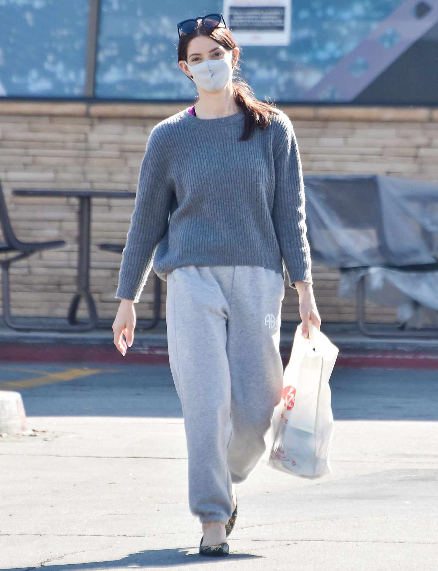 Ashley Greene is seen on February 08, 2021 in Los Angeles, California