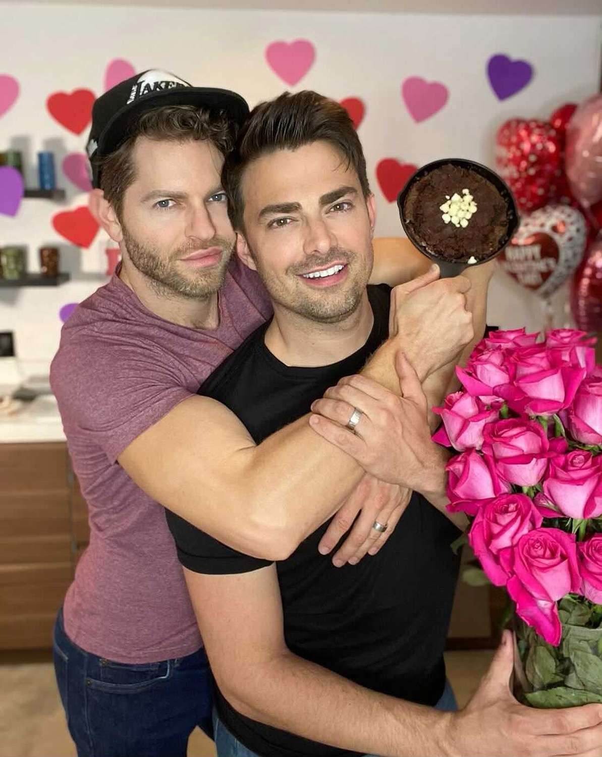 Jonathan Bennett with his fiancé Jaymes Vaughan
