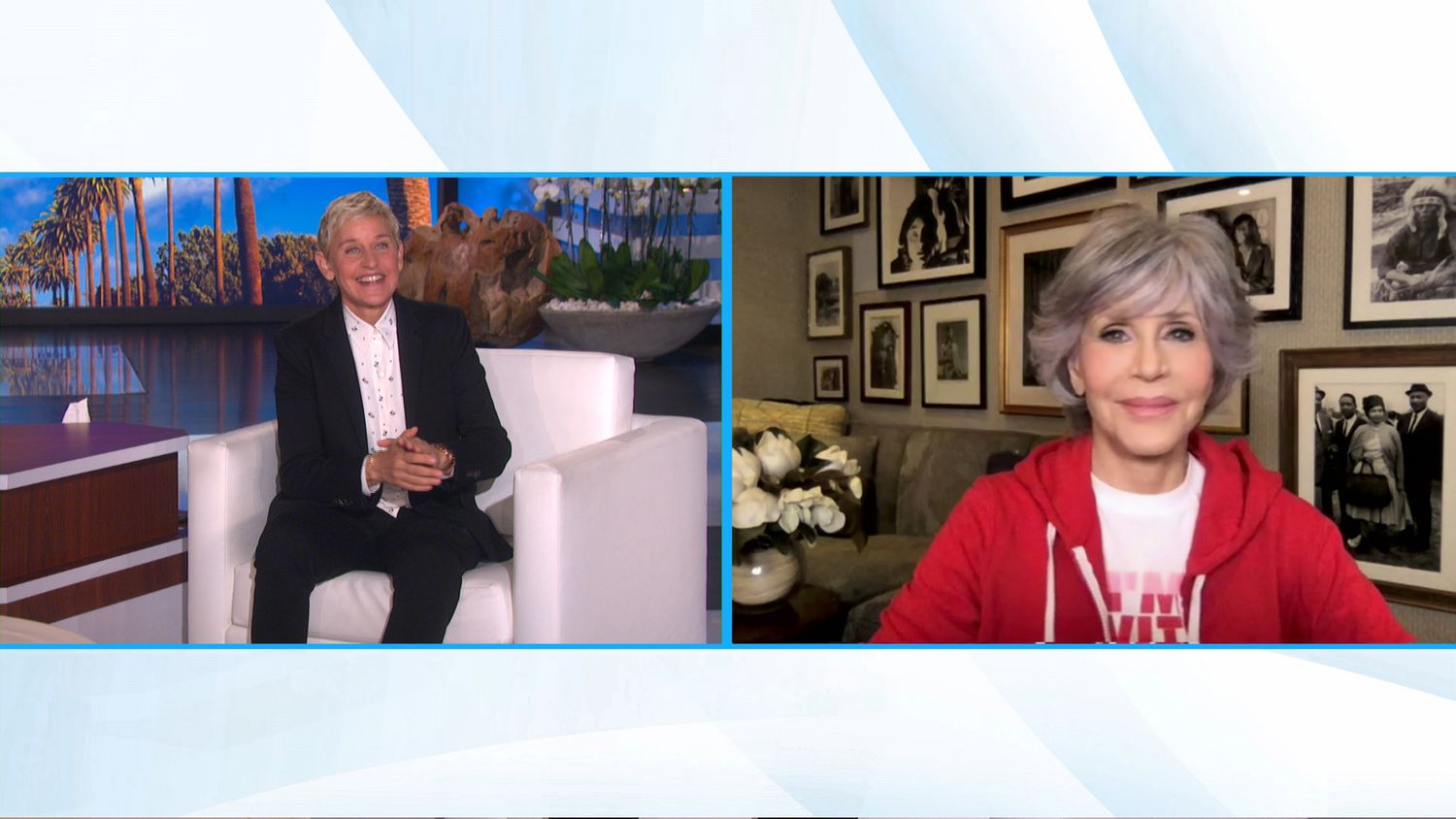 Hollywood legend Jane Fonda makes an appearance on &ldquo;The Ellen DeGeneres Show&rdquo; via video chat airing Thursday, February 25th.