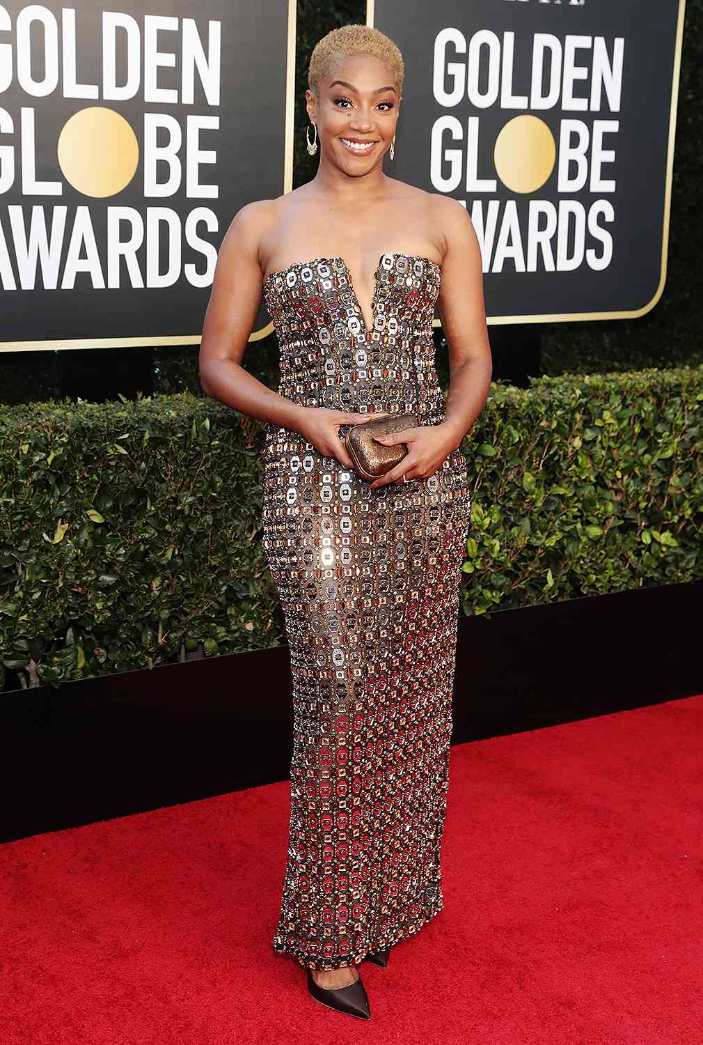 Tiffany Haddish attends the 78th Annual Golden Globe Awards held at The Beverly Hilton and broadcast on February 28, 2021 in Beverly Hills,