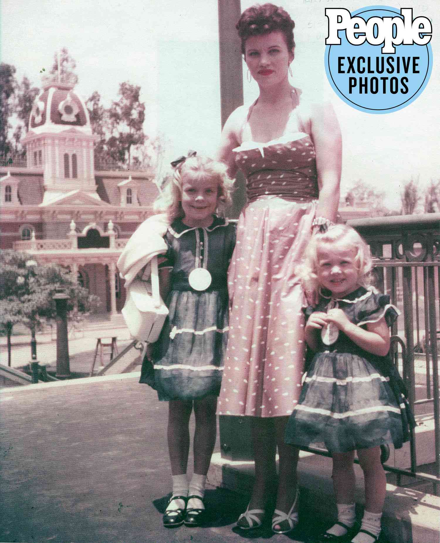 Leota Tombs Kim sister Launie Disneyland Opening Day 1955