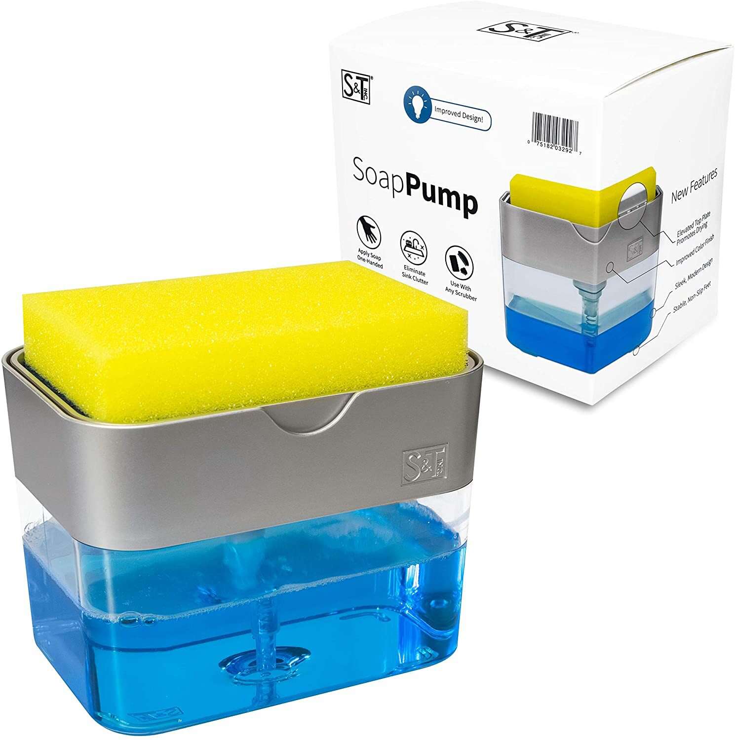 tiktok amazon finds soap dispenser sponge holder