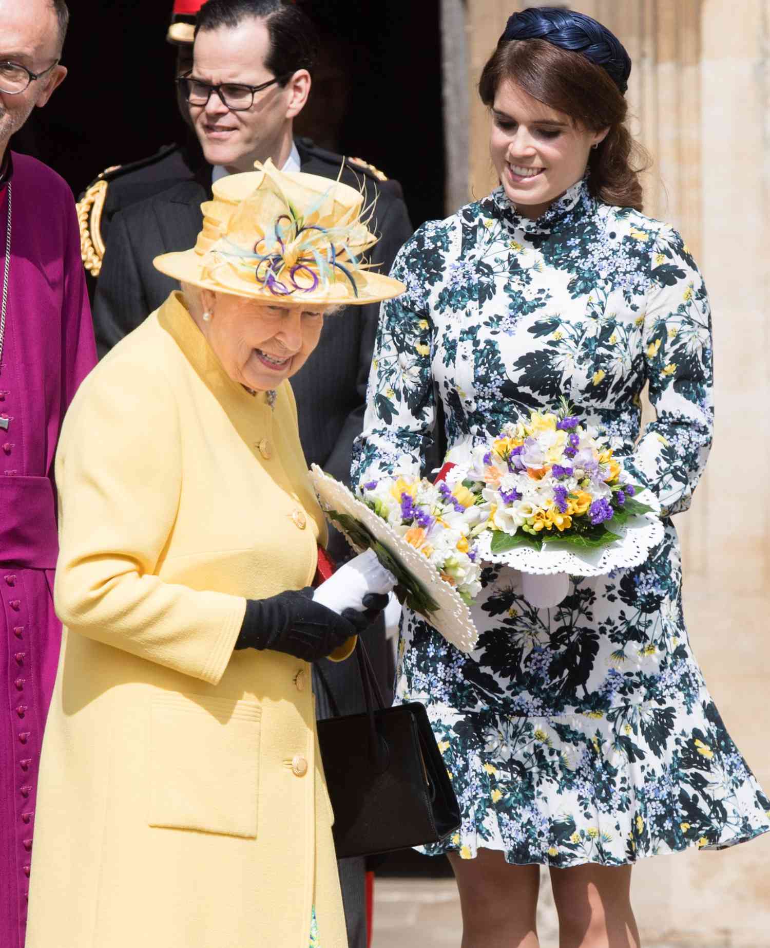 Queen Elizabeth II and Princess Eugenie