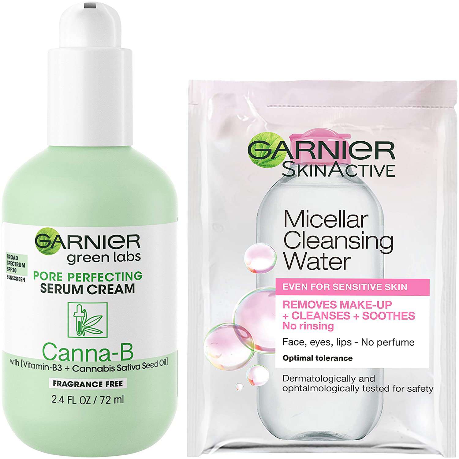 Garnier SkinActive Green Labs Replumping Serum Cream Moisturizer