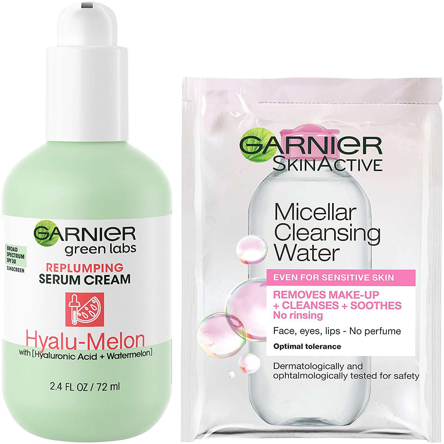 Garnier SkinActive Green Labs Replumping Serum Cream Moisturizer