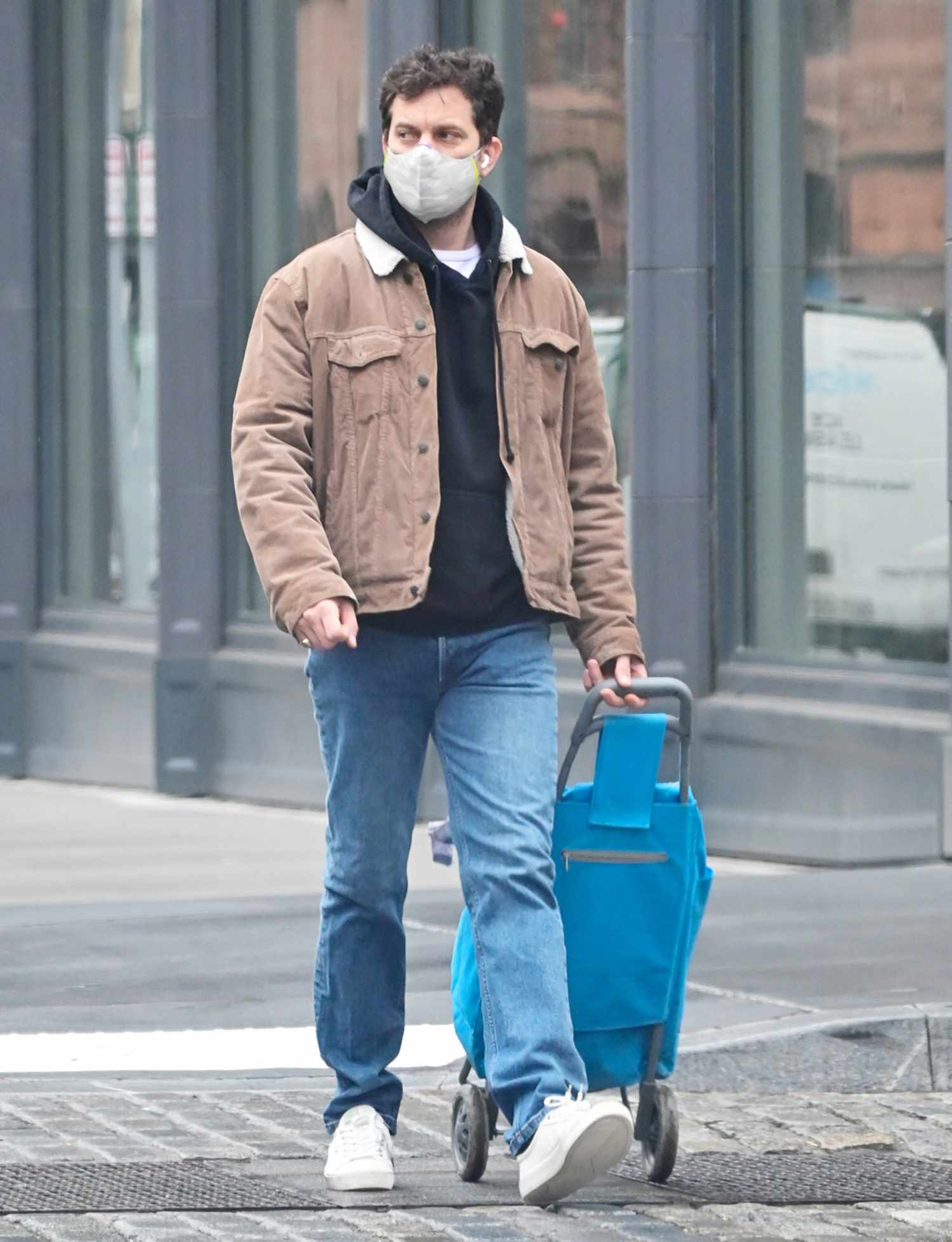 Joshua Jackson is pictured running errands in New York City