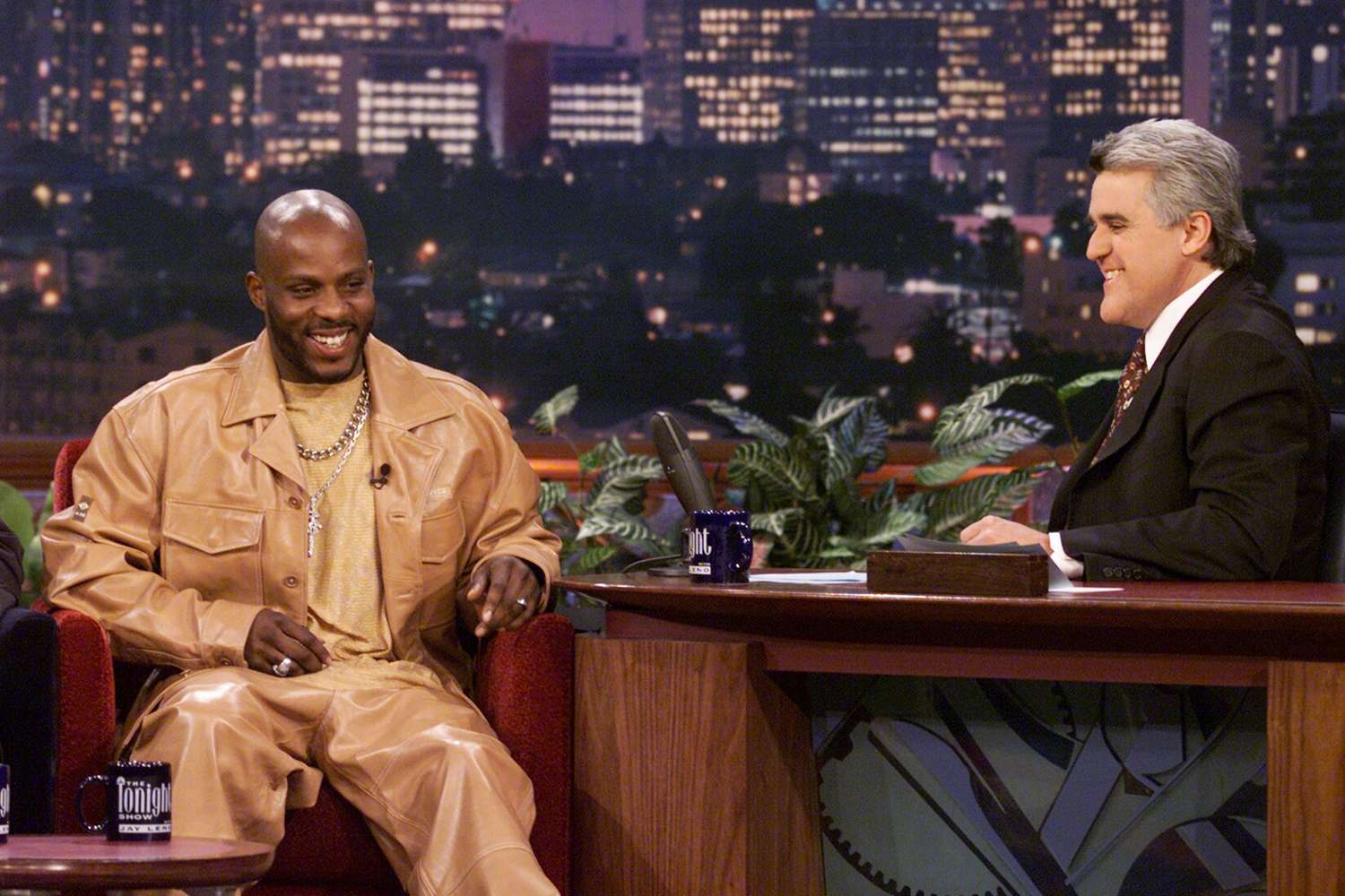 DMX during an interview with host Jay Leno on March 13, 2001
