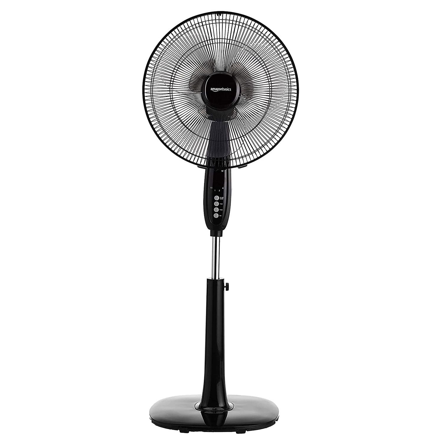 Amazon Basics Oscillating Dual Blade Standing Pedestal Fan with Remote