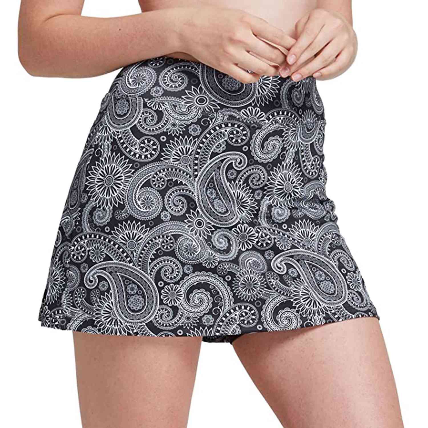 Cityoung Women's Athletic Pleated Golf Skirt with Shorts Pockets Running Tennis Workout Skorts