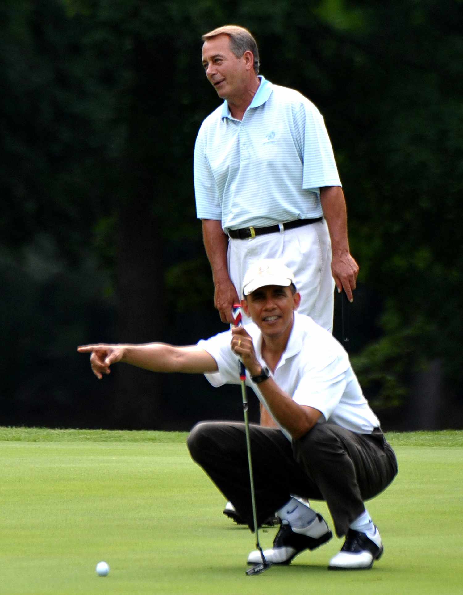 Barack Obama and Republican House Speaker John Boehner