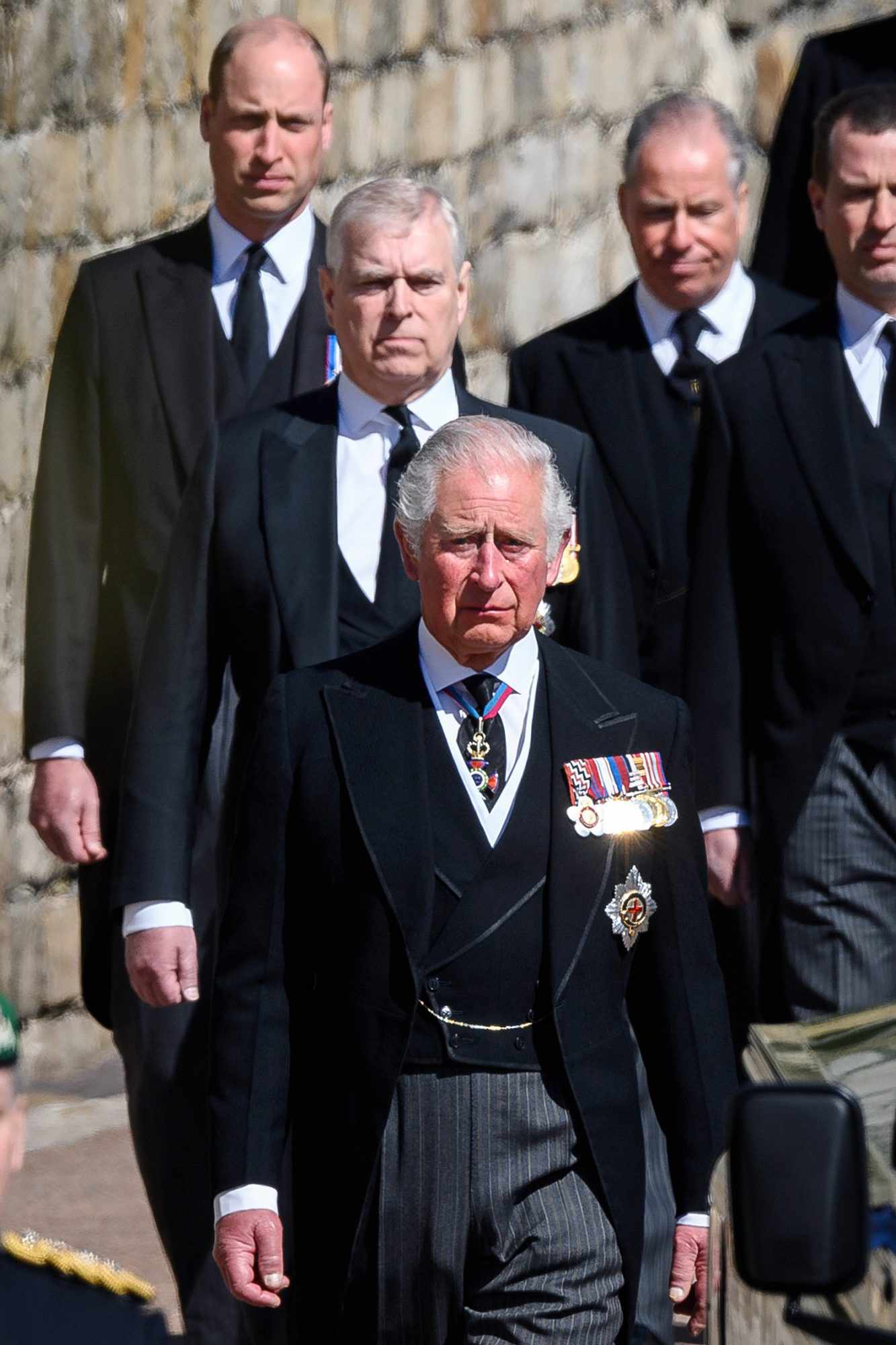 Prince William, Duke of Cambridge, Prince Andrew, Duke of York , Prince Charles, Prince of Wales