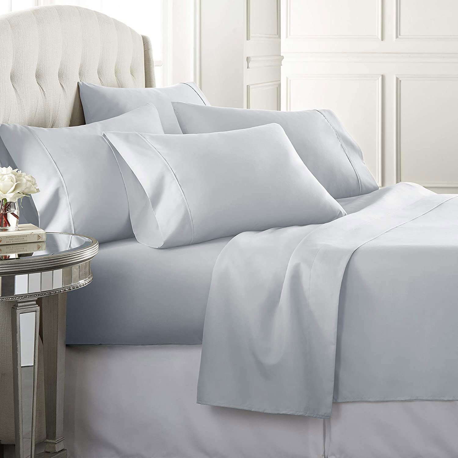 6 Piece Hotel Luxury Soft 1800 Series Premium Bed Sheets Set