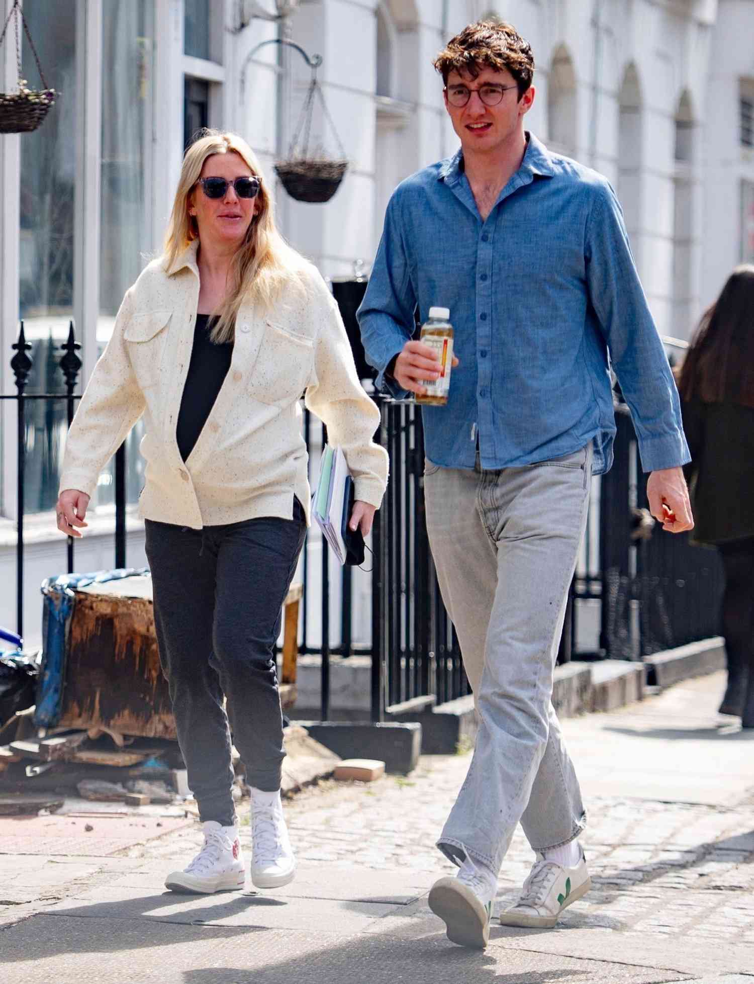 Ellie Goulding steps out with husband Caspar Jopling