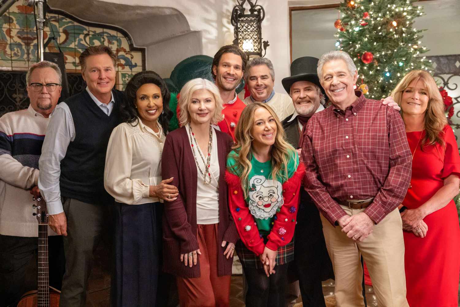Brady Bunch Stars Appear In Lifetime S Blending Christmas Trailer People Com