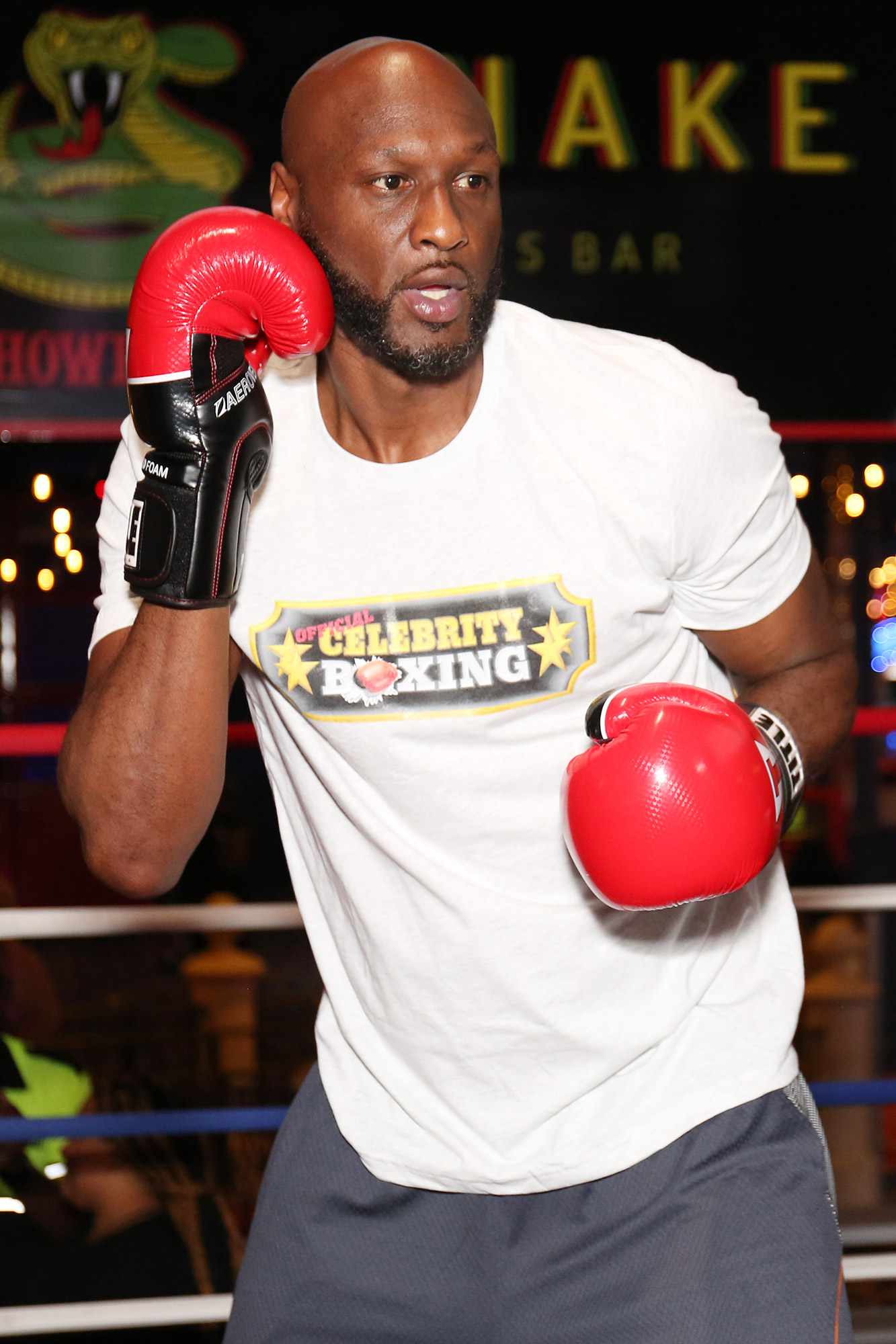 Lamar Odom training at the Showboat hotel for the Lamar Odom vs. Aaron Carter Celebrity Boxing match Lamar Odom v Aaron Carter, Training Session, Showboat Hotel, Atlantic City, New Jersey - 08 Jun 2021