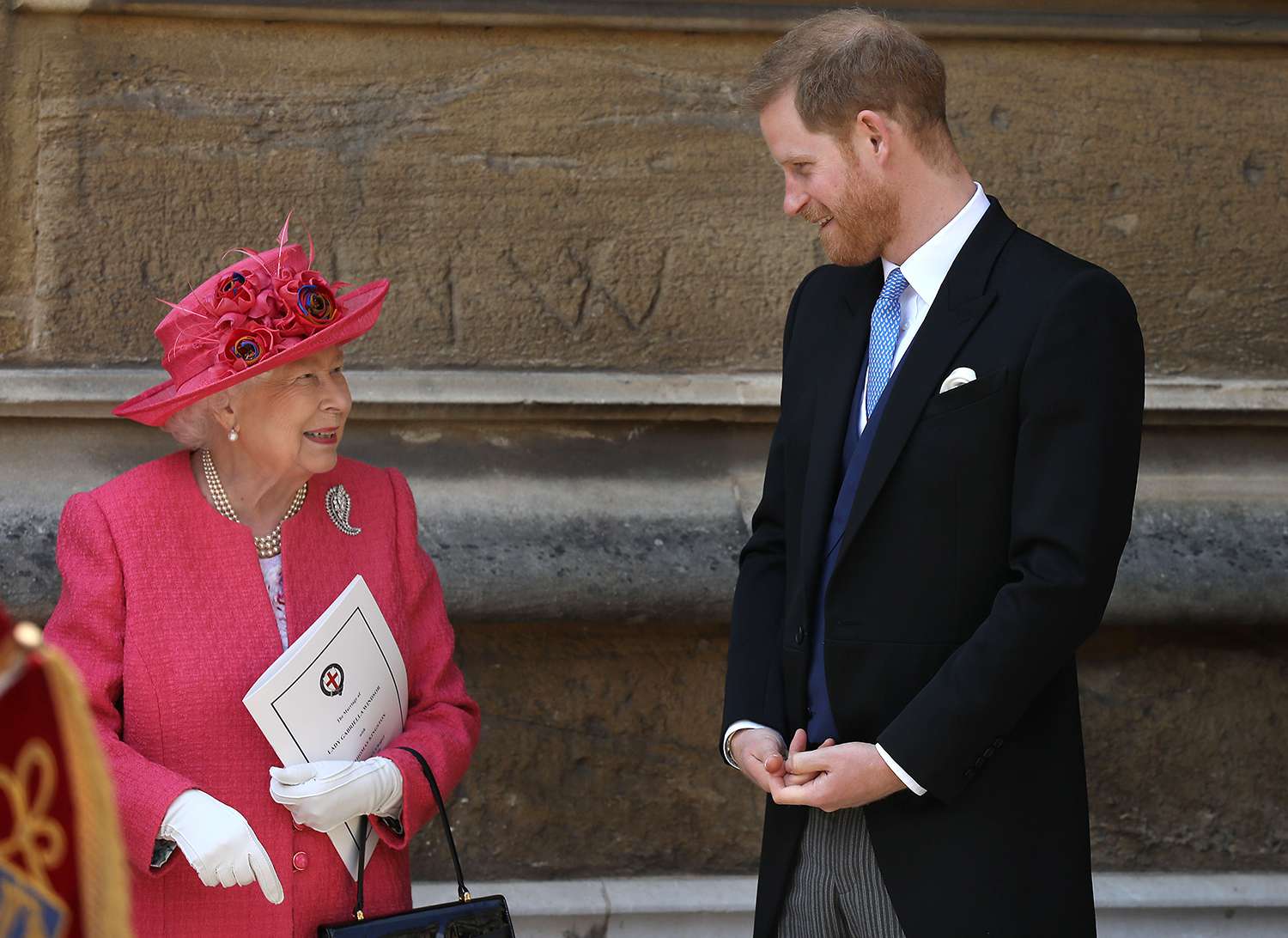 Queen Elizabeth and Prince Harry in 2019