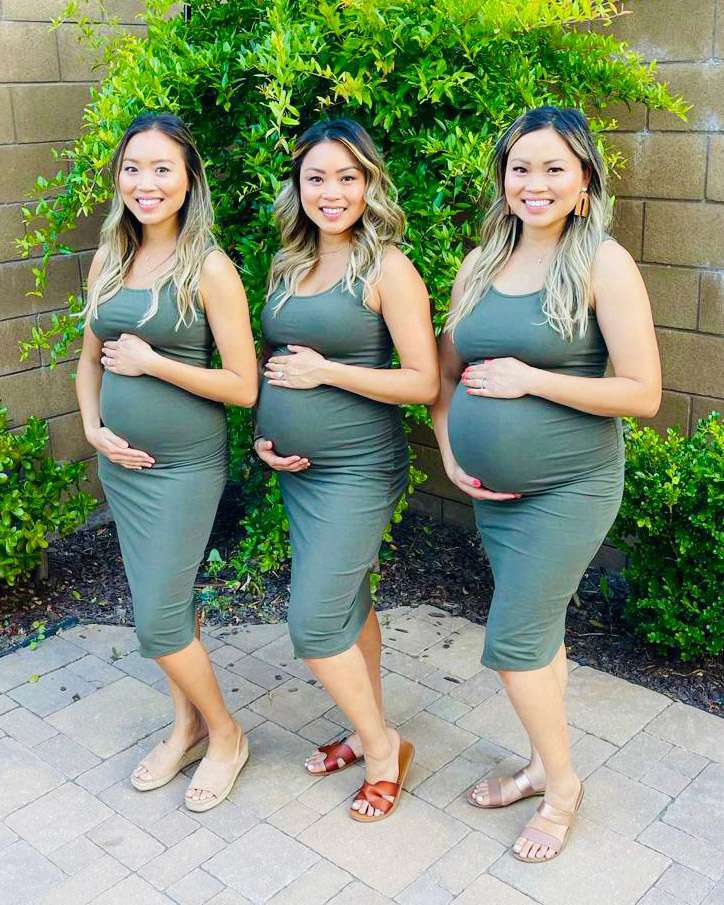 Sisters Gina Purcell, Nina Rawlings and Victoria Brown are all pregnant at the same time.