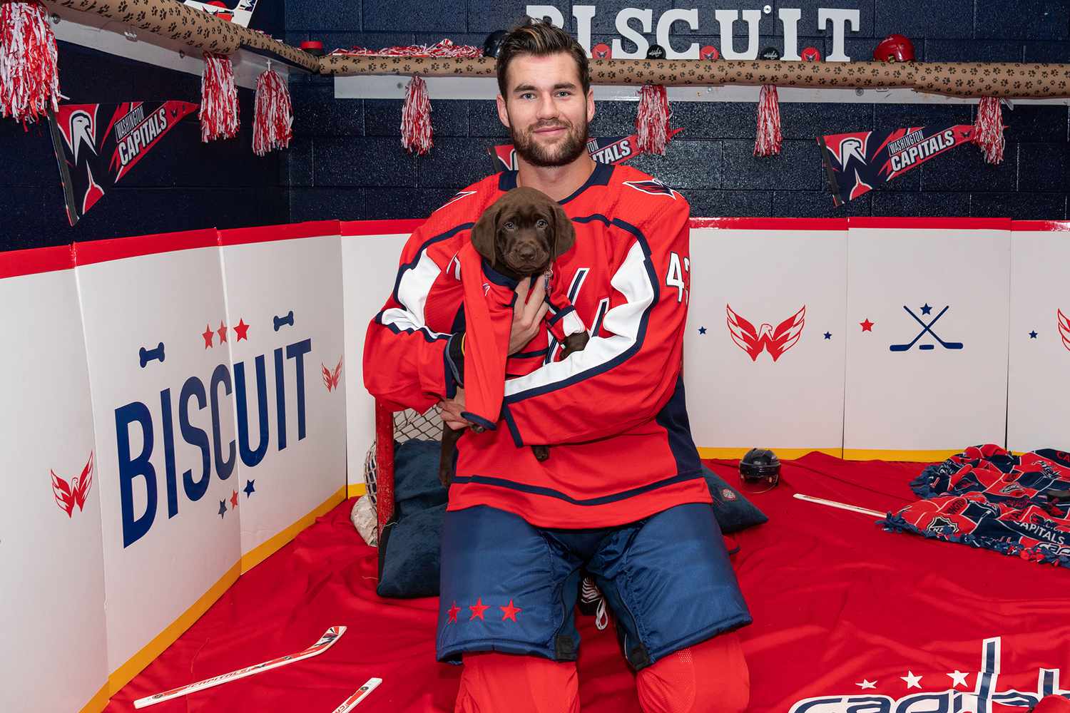 NHL Washington Capitals to Train Future Service Dog 'Biscuit' for Veteran or First Responder