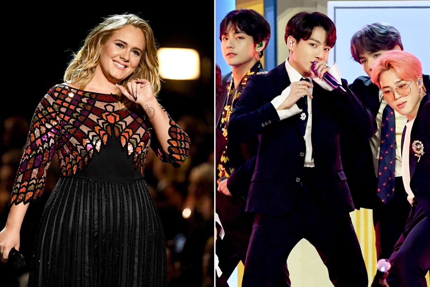 Adele and BTS