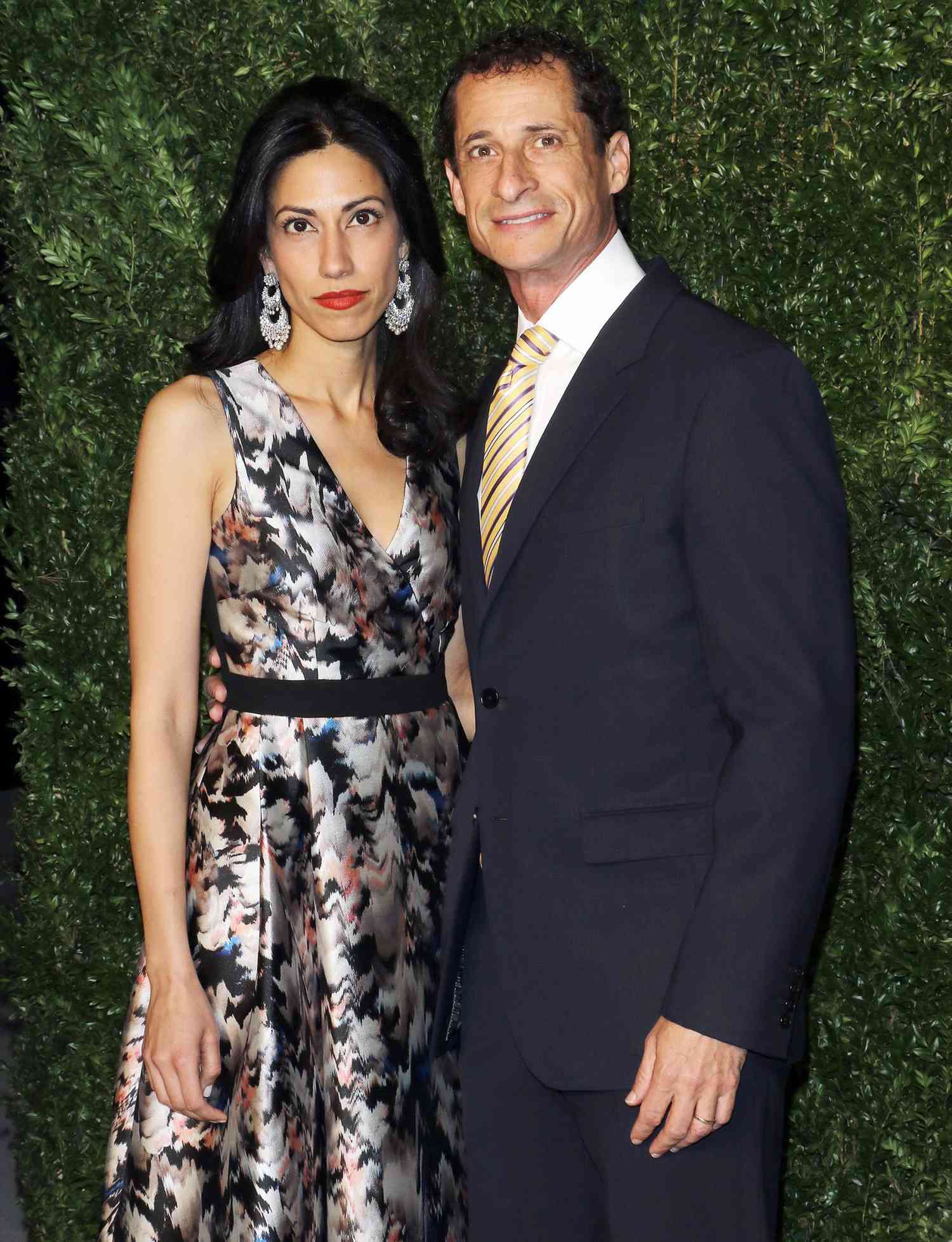 Political staffer Huma Abedin and former U.S. Representative Anthony Weiner attend the 12th annual CFDA/Vogue Fashion Fund Awards at Spring Studios on November 2, 2015 in New York City